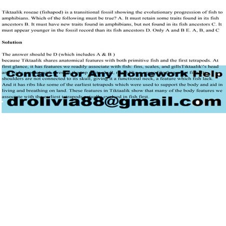 Tiktaalik roseae (fishapod) is a transitional fossil showing the evo.pdf