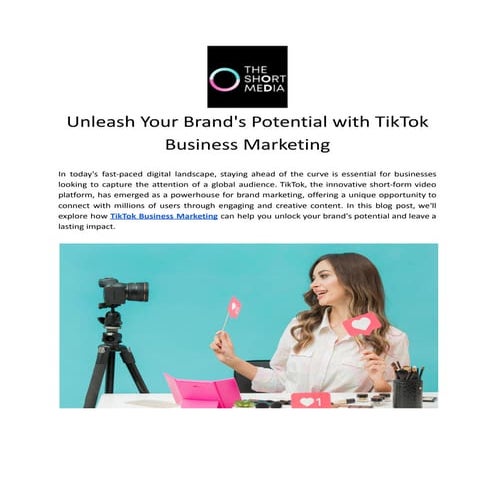 Tiktok Business Marketing | PDF
