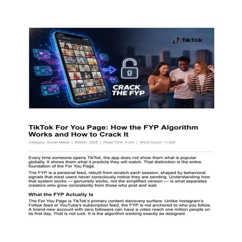 Tiktok Algorithm | PDF