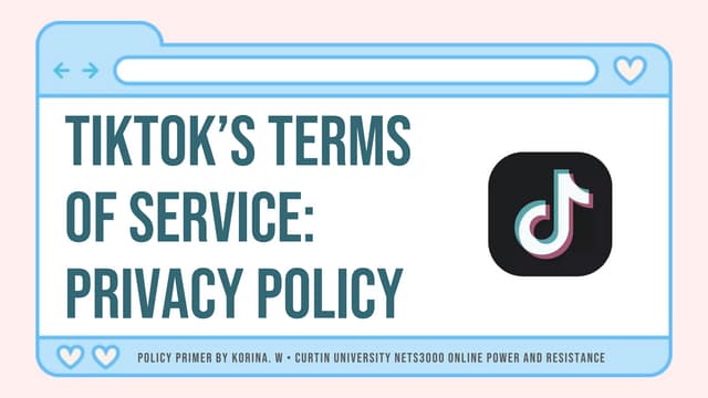 Beautiful view of Tiktok Terms And Conditions