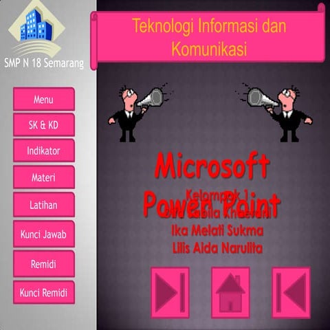 Tik tugas bab1 kls IX Mengenal Power Point 2007