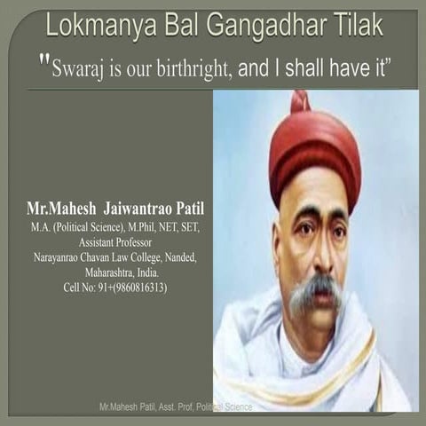 BAL GANGADHAR TILAK 
