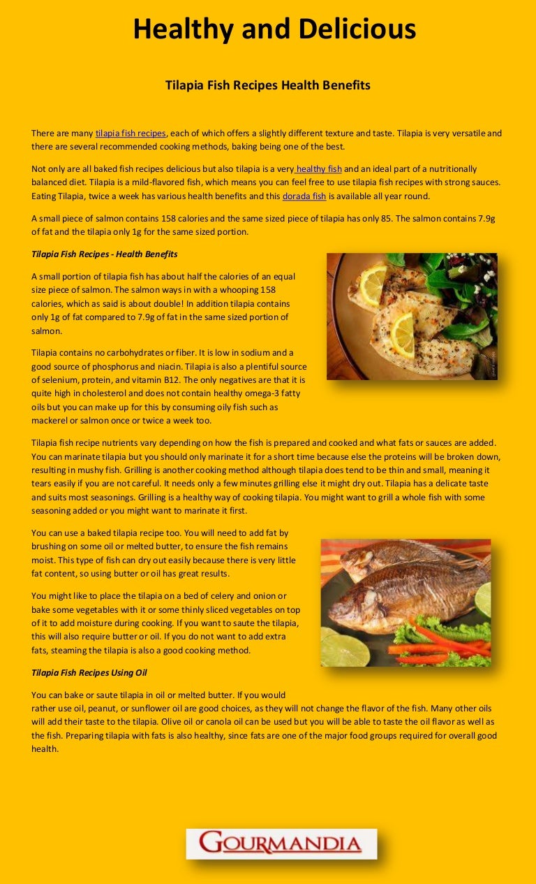 Tilapia fish health benefits