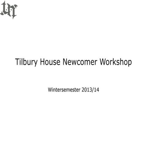 Tilbury House Newcomer Workshop BPS Debating