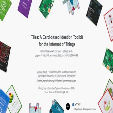 Tiles IoT Ideation Cards | PPTX