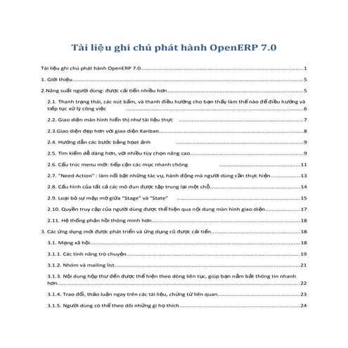 OpenERP 7.0 Release Notes Tiếng Việt