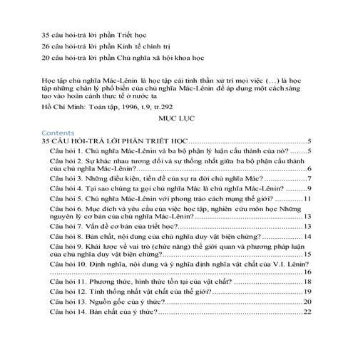 Hỏi và đáp Nguyên lý chủ nghĩa Mác - Lênin