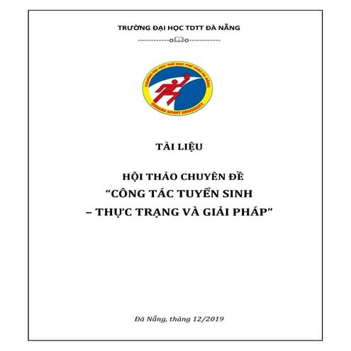 Tài liệu hội thảo chuyên đề công tác tuyển sinh – thực trạng và giải pháp 717...
