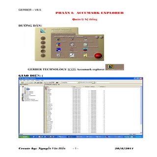 Tài liệu hướng dẫn sử dụng accumark...