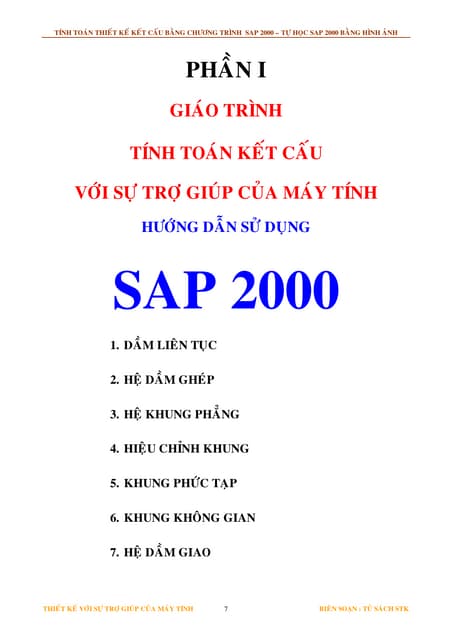Tài liệu tự học sap2000 phần 2