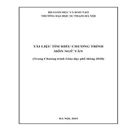 Tài liệu tìm hiểu chương trình môn ngữ văn