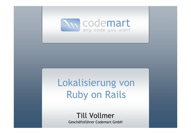 Till Vollmer Presentation