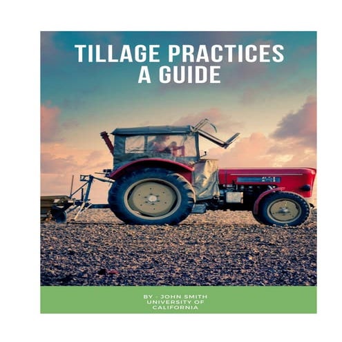 Tillage practices   a guide