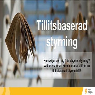 Tillitsbaserad styrning 22 oktober 2020