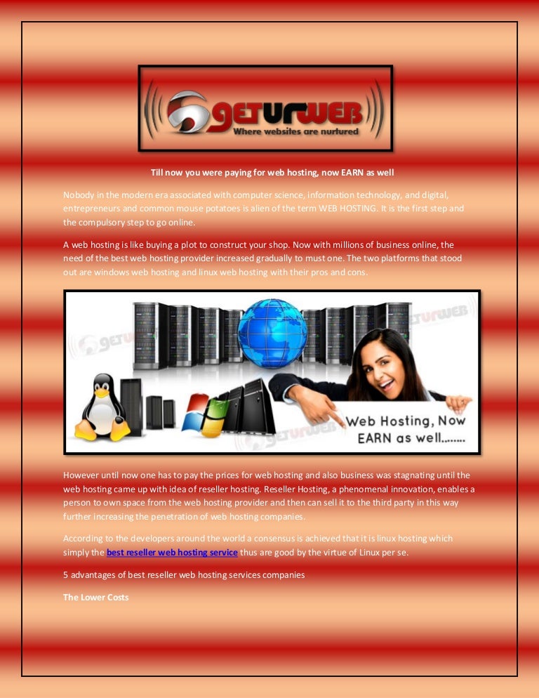 Till Now You Were Paying For Web Hosting Now Earn As Well Images, Photos, Reviews