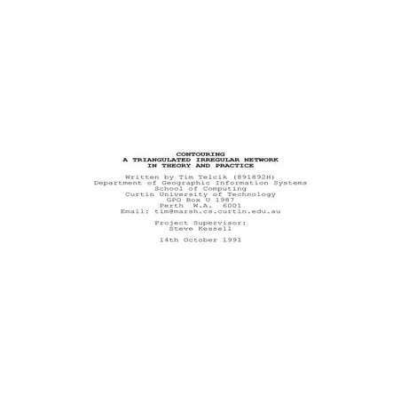 Tim Telcik contour TIN