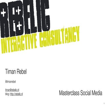 Timan Rebel in de WH Academy over Social Media 