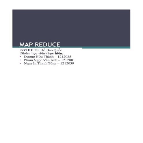 đề Tài map reduce | PDF
