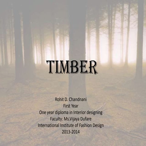 types of commercial Timber