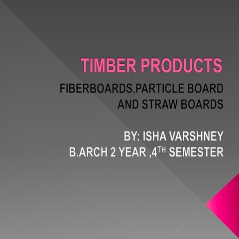 Timber products