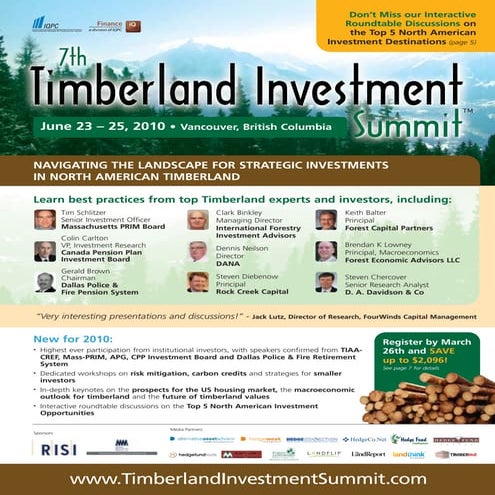 7th Timberland Investment Summit