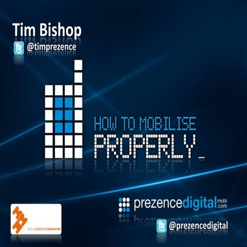 MEA2011 - Mobilising Africa, what to use and when. Tim Bishop - Prezence Digital