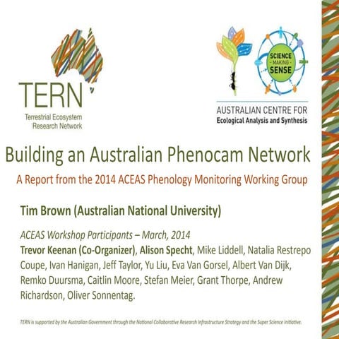 Developing an Australian phenology monitoring network, Tim Brown, ACEAS Grand...