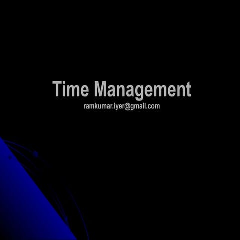 Basic Time Management
