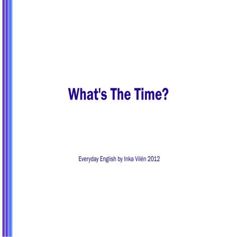 Time | PPT