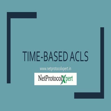 Time Based ACL