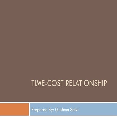 time cost trade off | PDF