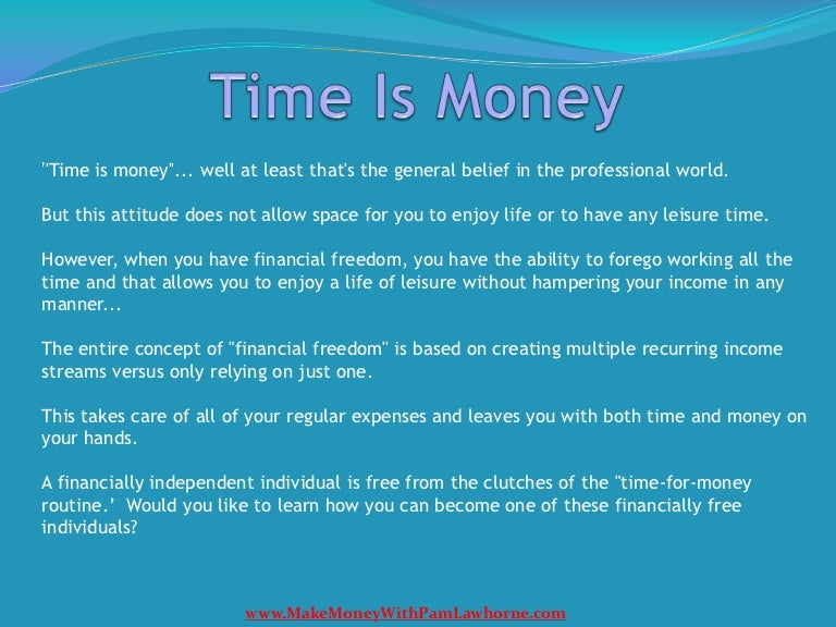 Time Is Money
