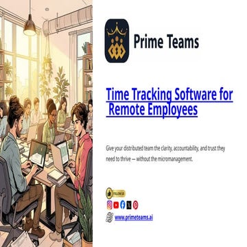 Time Tracking Software for Remote Employees | Prime Teams | PPTX