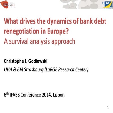 What drives the dynamics of bank debt renegotiation in Europe?