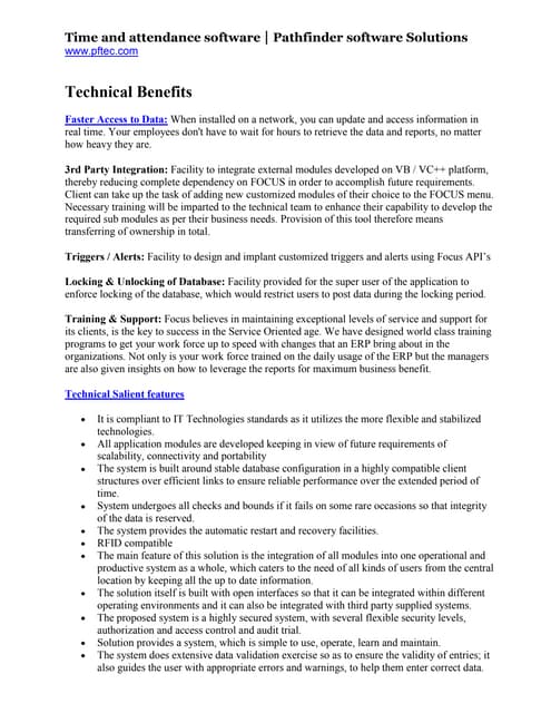 Time and attendance software