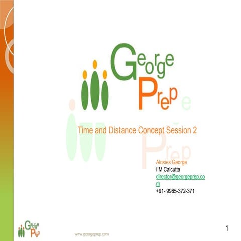 CAT Time and distance session 2 and session 3