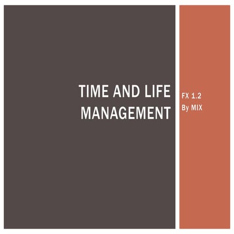 Time and life management | PPTX