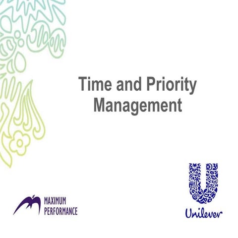 Time and priority management refresh version 0 1 110808 - without notes