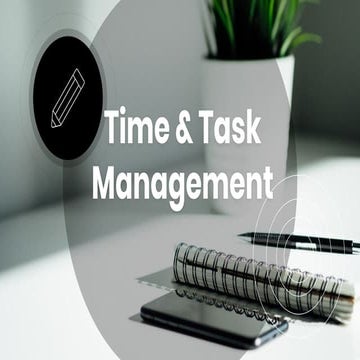 Time and Task Management