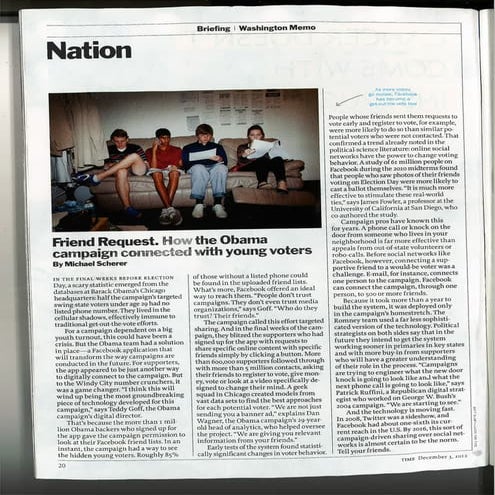 Time article obama campaign | PDF