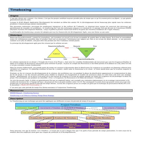 Timeboxing | PDF