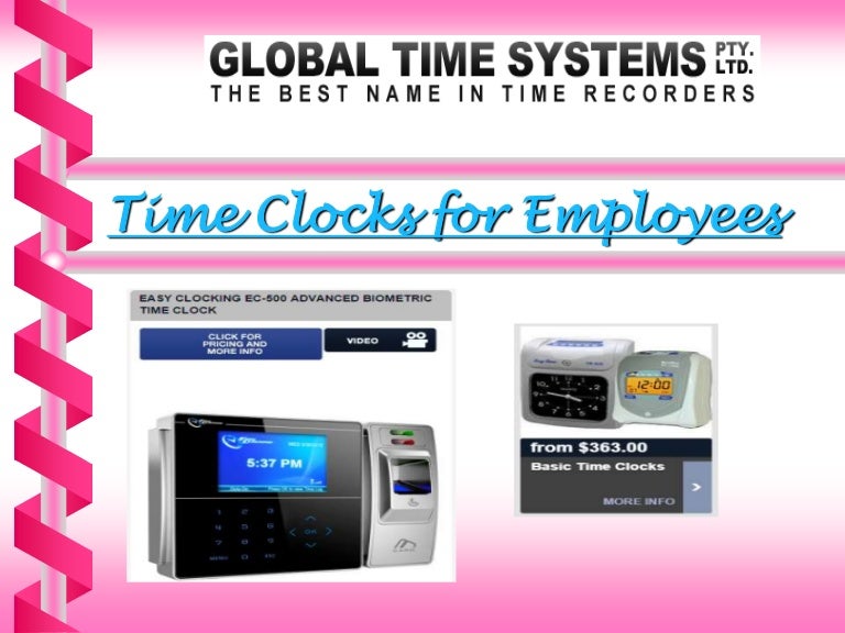 Time Clocks For Employees The Manual Attendance Days Are Over