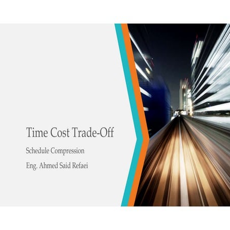 Time cost trade off with primavera (real case)