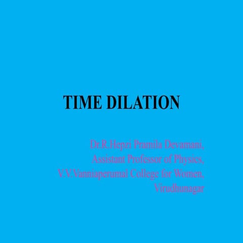 Time dilation
