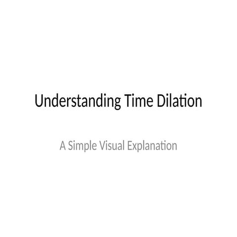 Special Relativity theory & Time Dilation.pptx
