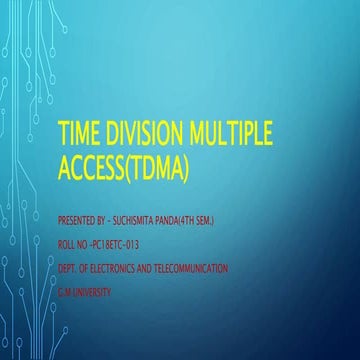 Time division multiple access