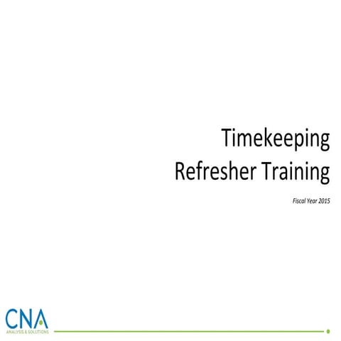 Timekeeping refresher 2015 vote