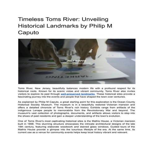 Timeless Toms River_ Unveiling Historical Landmarks by Philip M Caputo