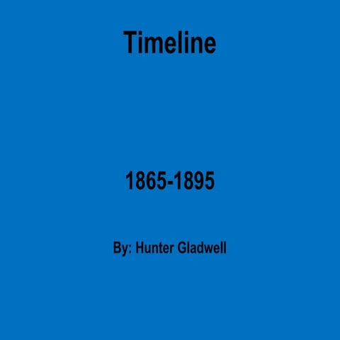 Timeline   hunter gladwell