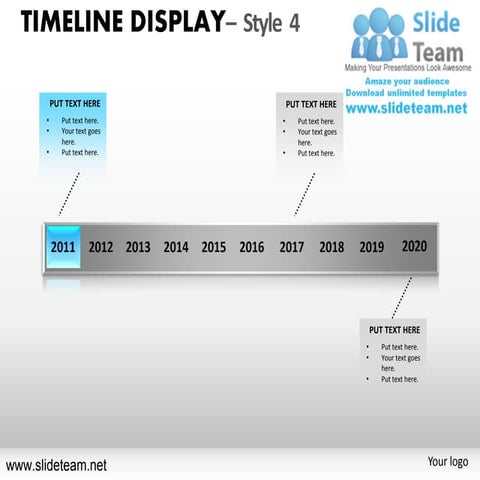 Time line display style design 4 powerpoint ppt slides.